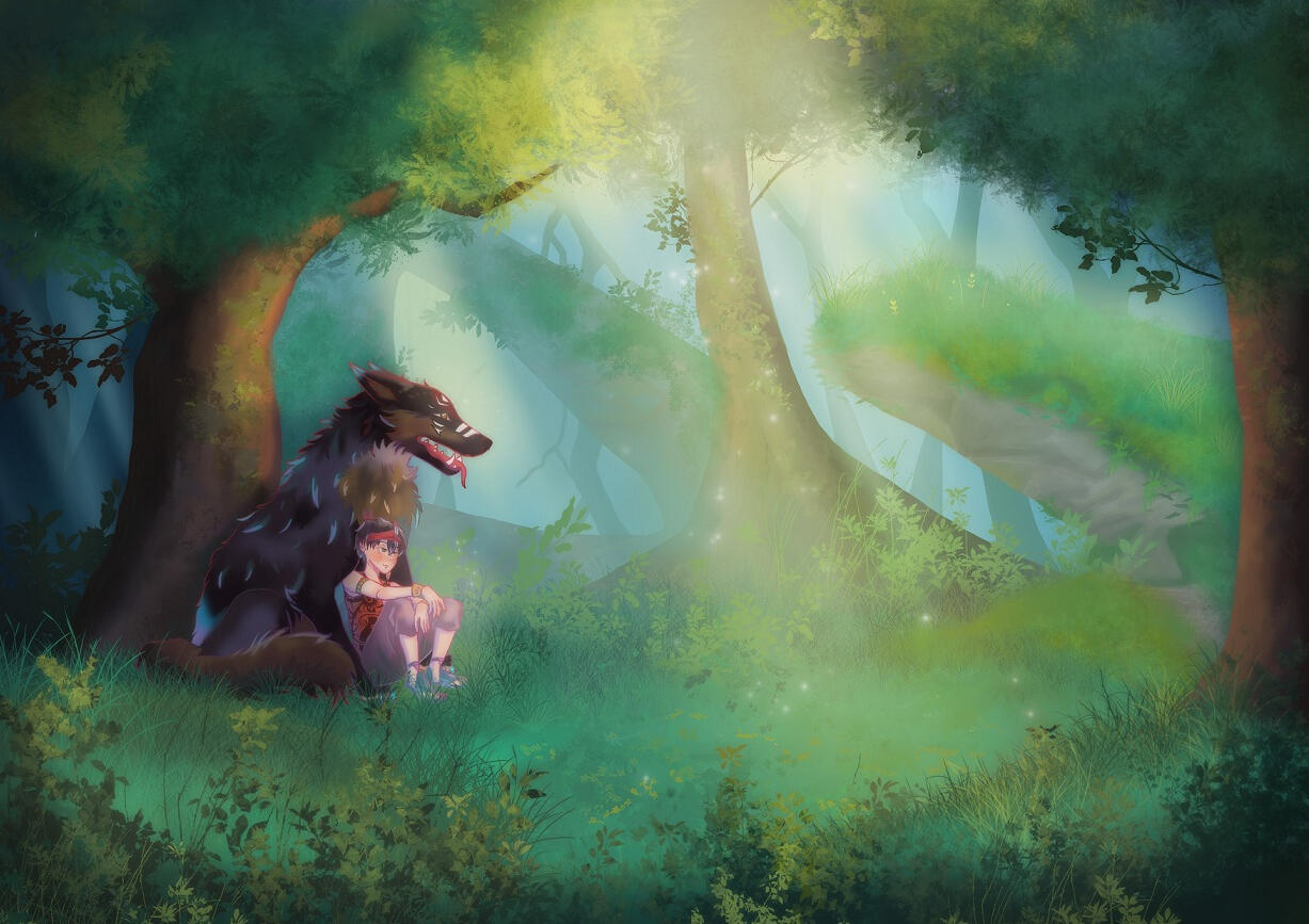 Baruna and Ghandy My Game Concept Art Entitled Land of Parvati