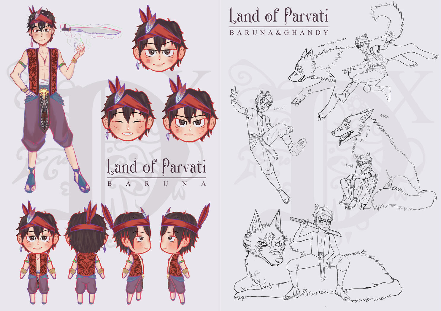 Baruna Concept Art (Main CHaracter)